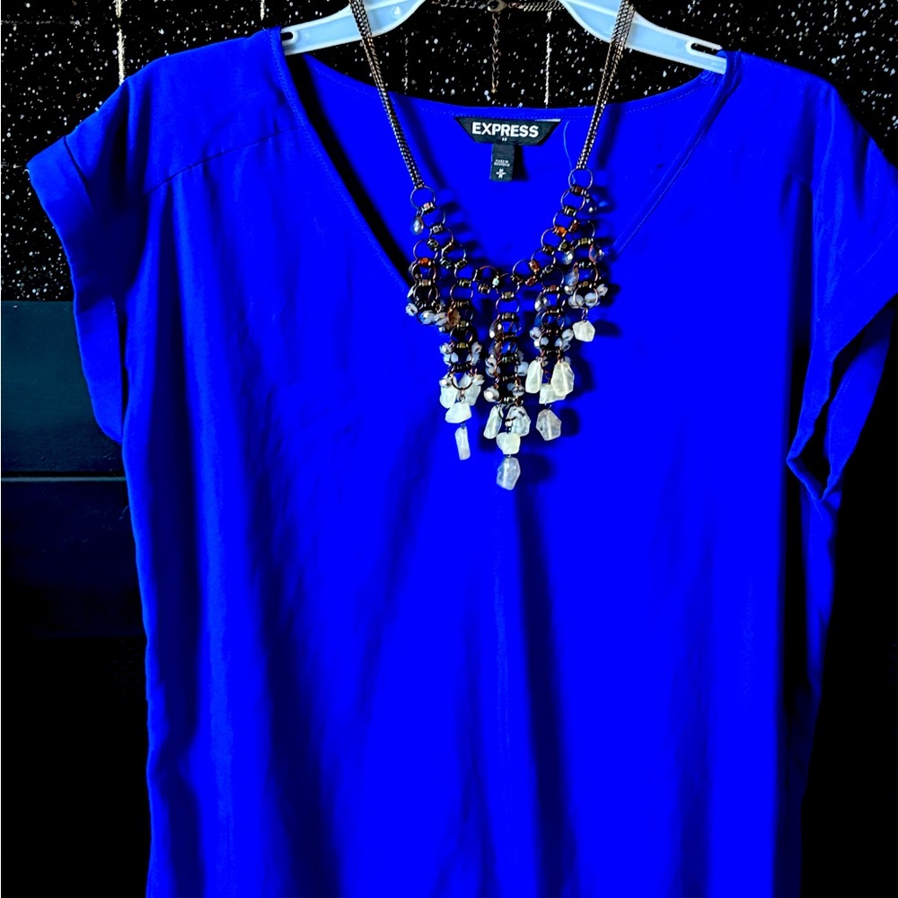 Express Women's Blue Top